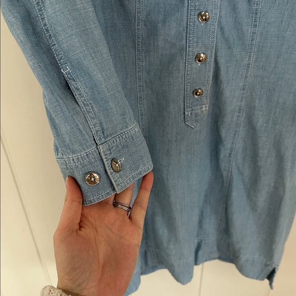 Jones New York Light Blue Denim Shirt - Picture 4 of 8